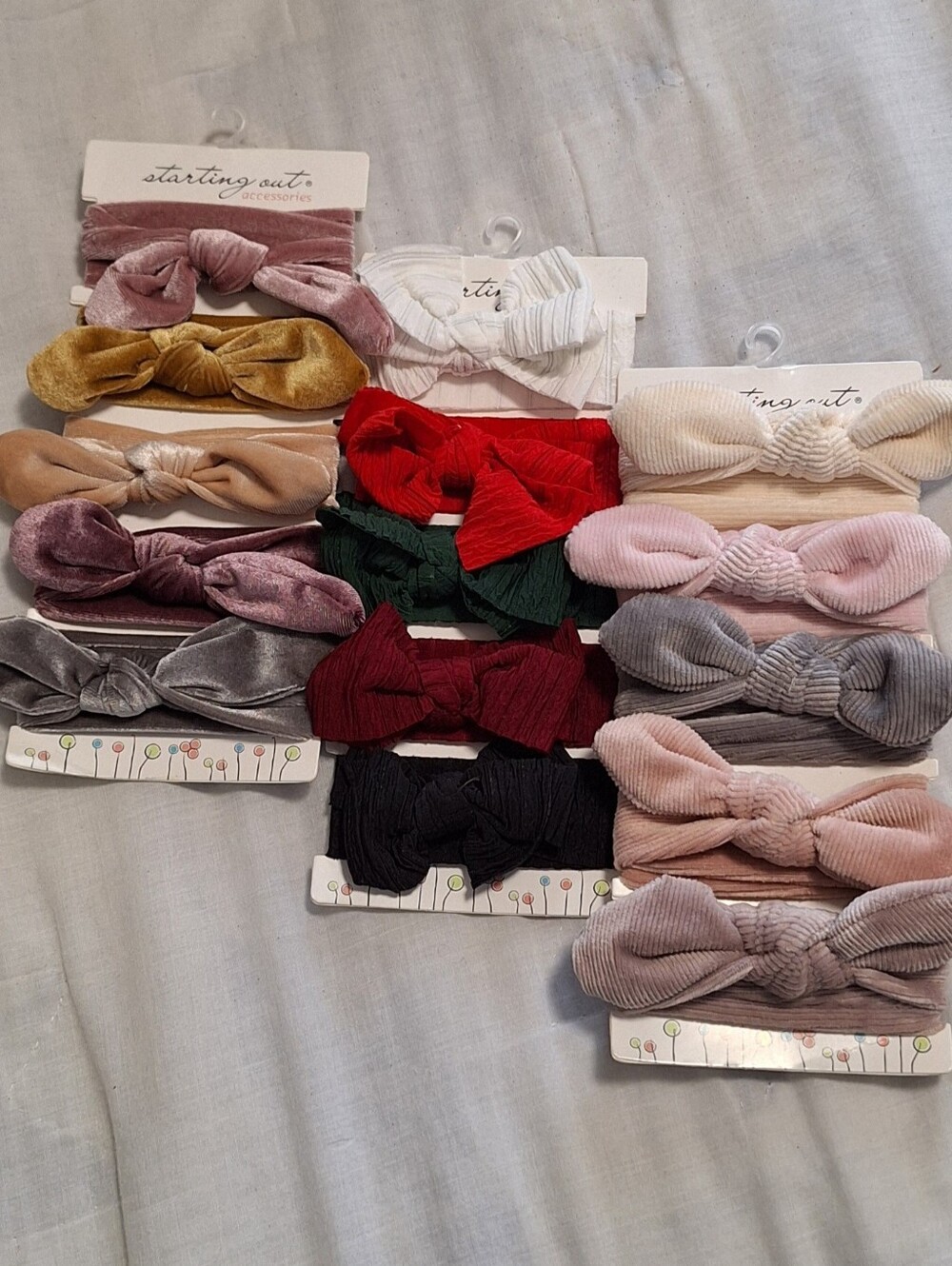 Velvet Knot Headband Set - Assorted Colors